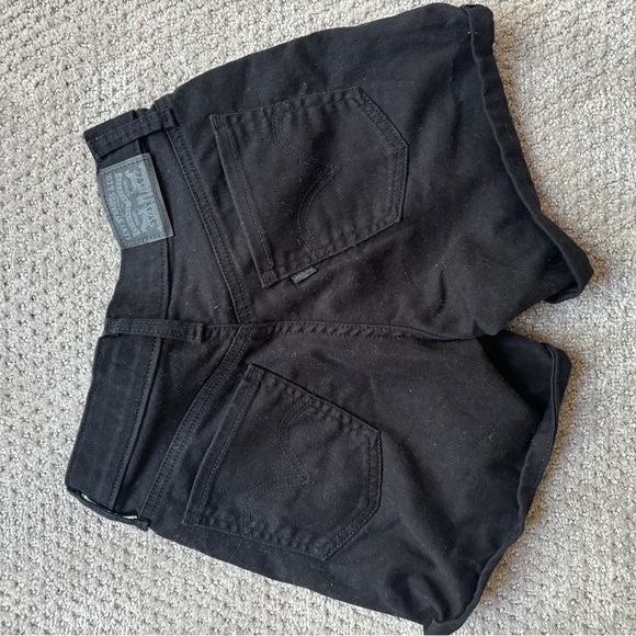 LEVIS SHORTS SIZE 26 BLACK - Picture 5 of 5